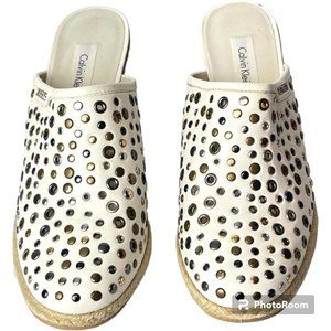 Calvin Klein Womens open heel platform espadrilles Size 9
